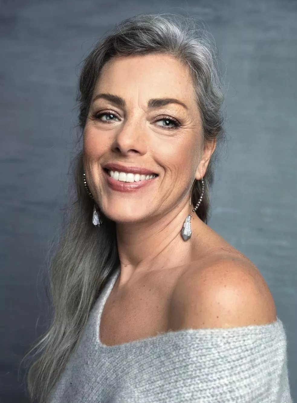 Smiling off the shoulder mature posted by Due_Reputation_3525