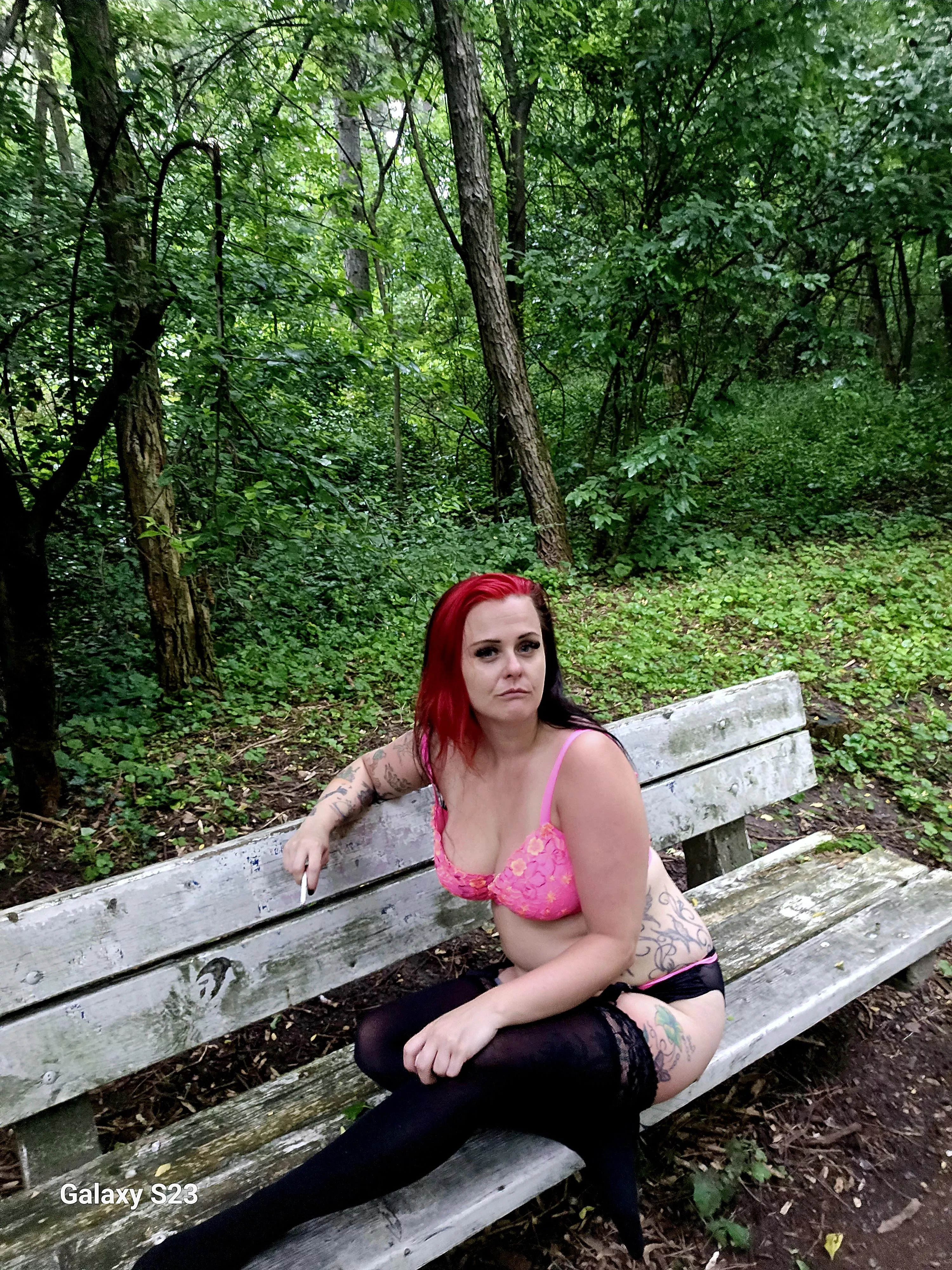 Smoking in the woods posted by CharleighbEssex