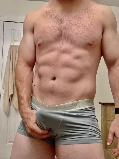 That morning wood always feels great pressed against the briefs by randomanon14