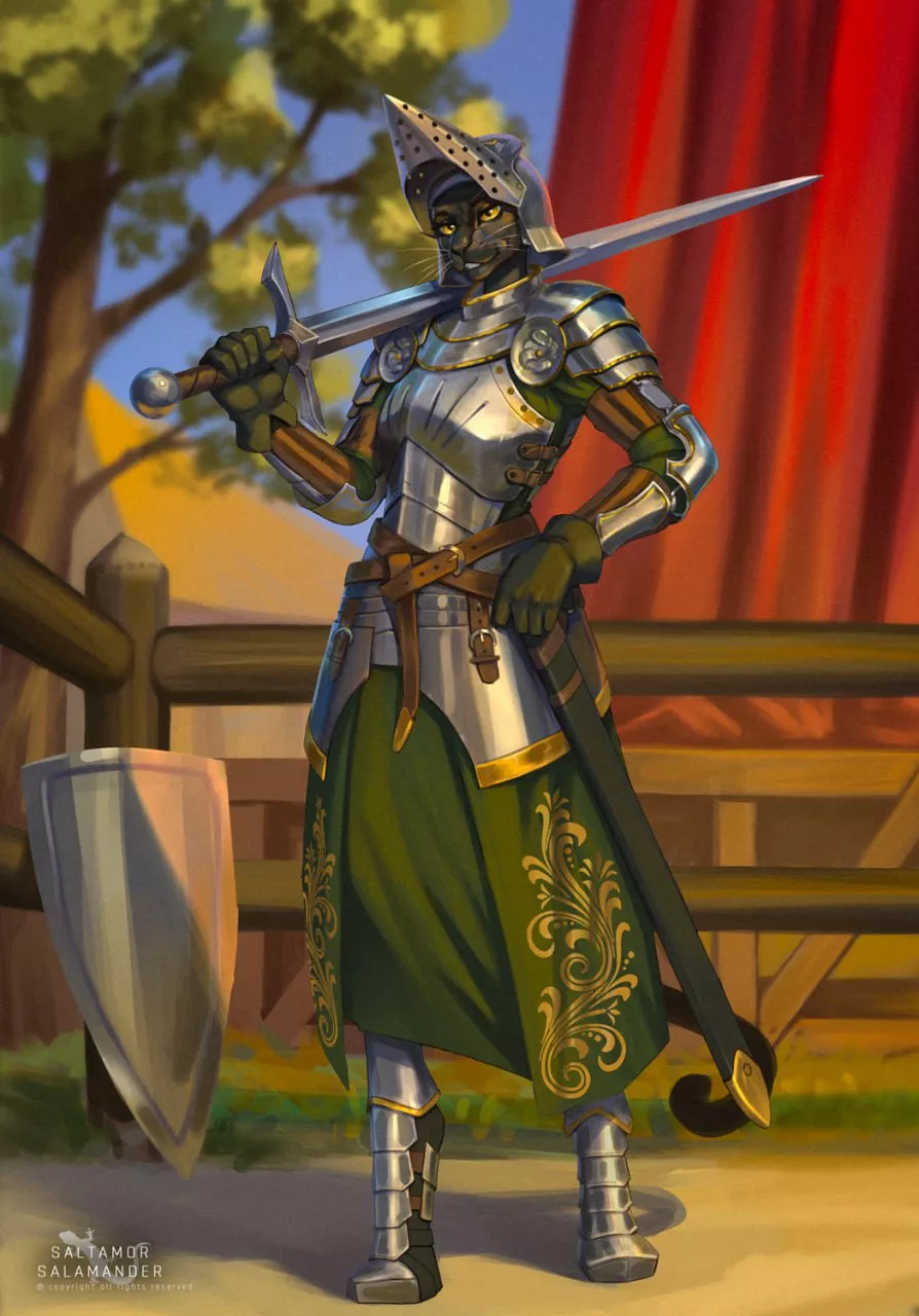 Where there is wisdom and courage, there is honor and victory.⚔️[OC] Art posted by Saltamor