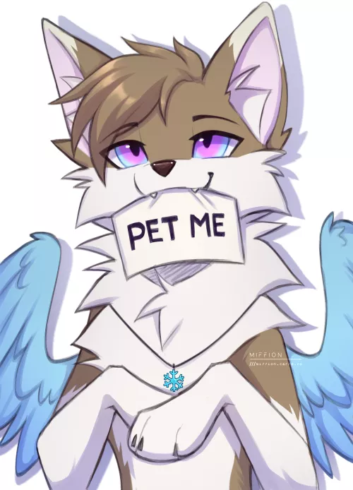 A super cute YCH I got from @/white_cosmodog on Twitter :3 by Snowwingedwolf