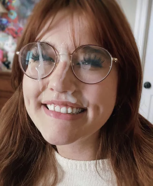 Always the cutest with a load on my face. by luvmarsie