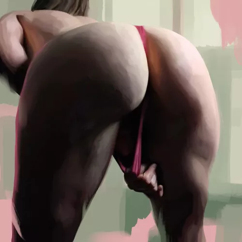 Anticipation, digital painting by me of u/MelbMM by obscene_daydream