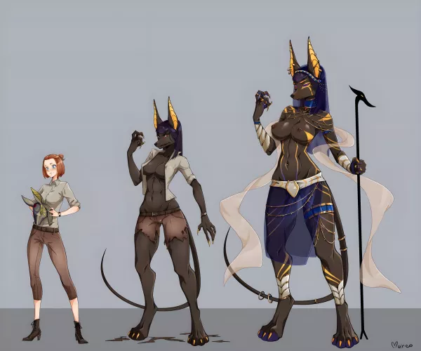 Anubia The Jackal (Artist Unknown) by l_Otaku_l