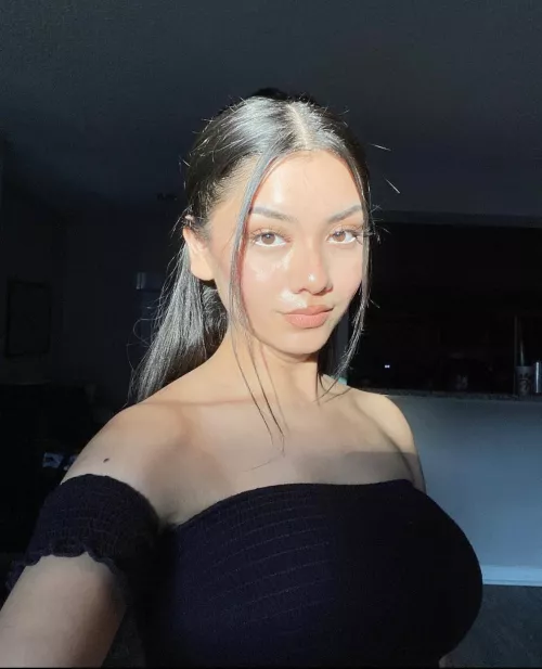 Busty in black by anonymous123456_