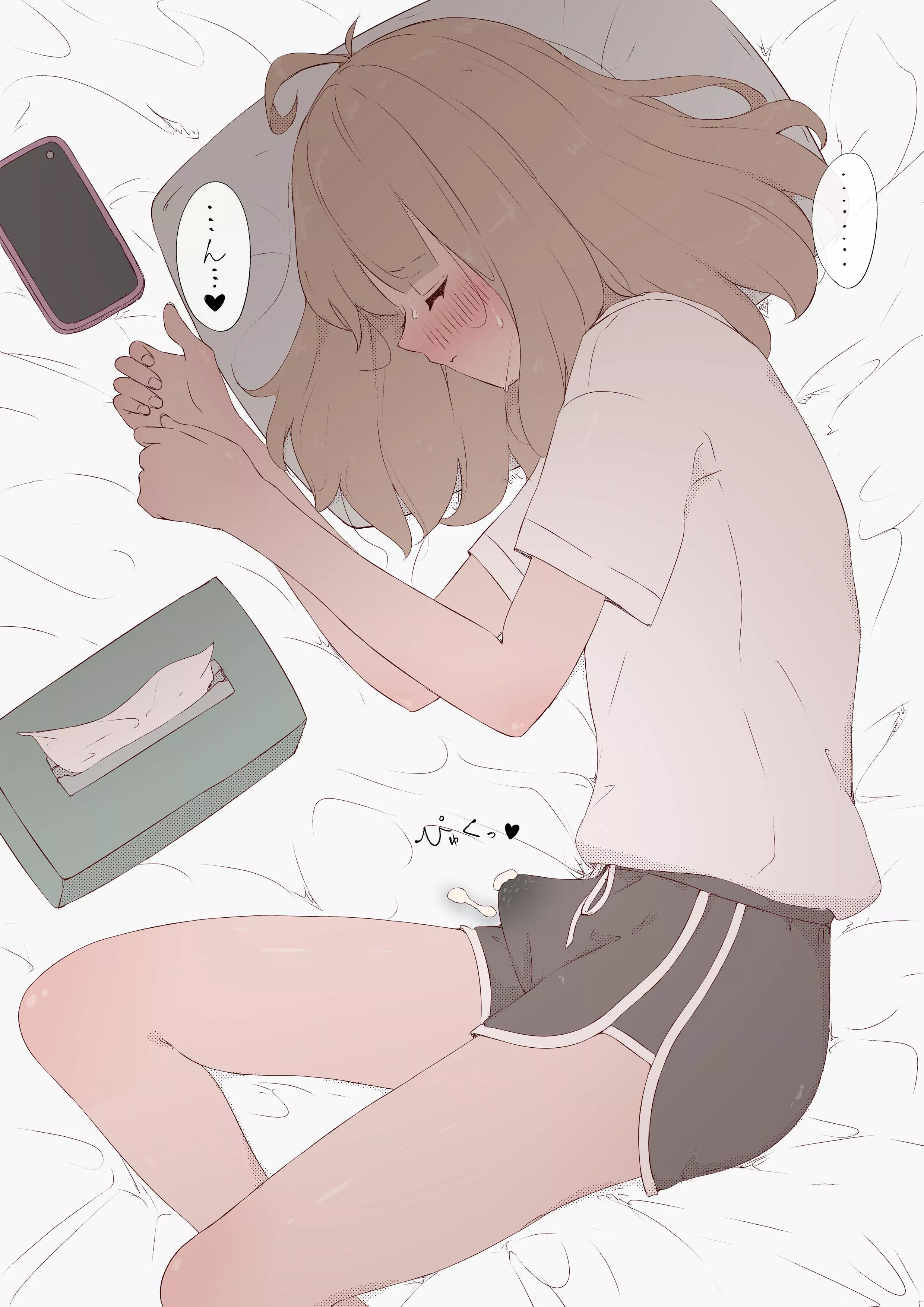 Came in her shorts. posted by KumaTatsu9