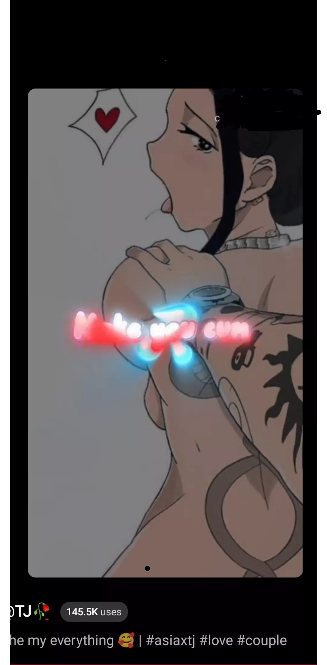 Color 1girl ahegao, man hand, watch black_eyes, tattoo heart horns honey bun hair, white background, saliva trails, tongue out, upper body, necklace posted by Leather-Fail-392