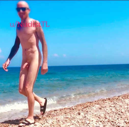 Going for a walk on the nudist beach by NudistTL