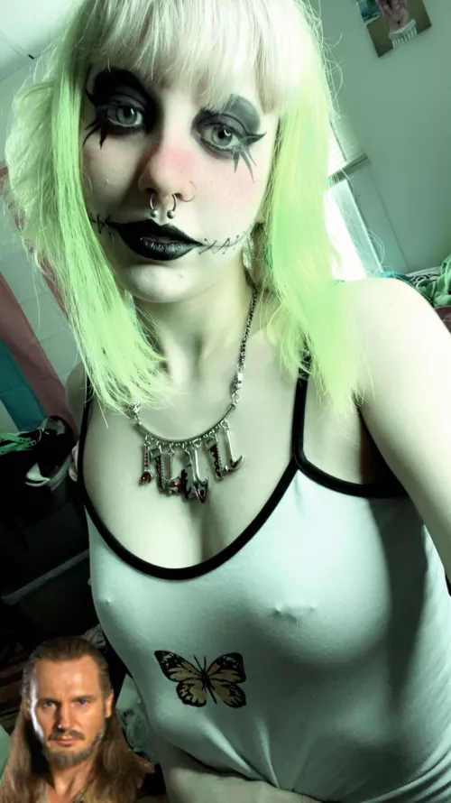 I love how my pierced nippies show through this shirt (and so does Liam Neeson) by aesthel