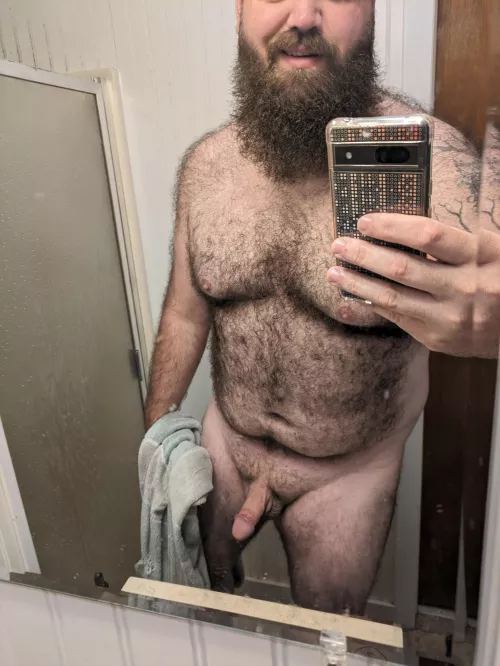 I may have just got all nice and clean, but I am always ready to get dirty. 😏😈 by BeardedAnonnn