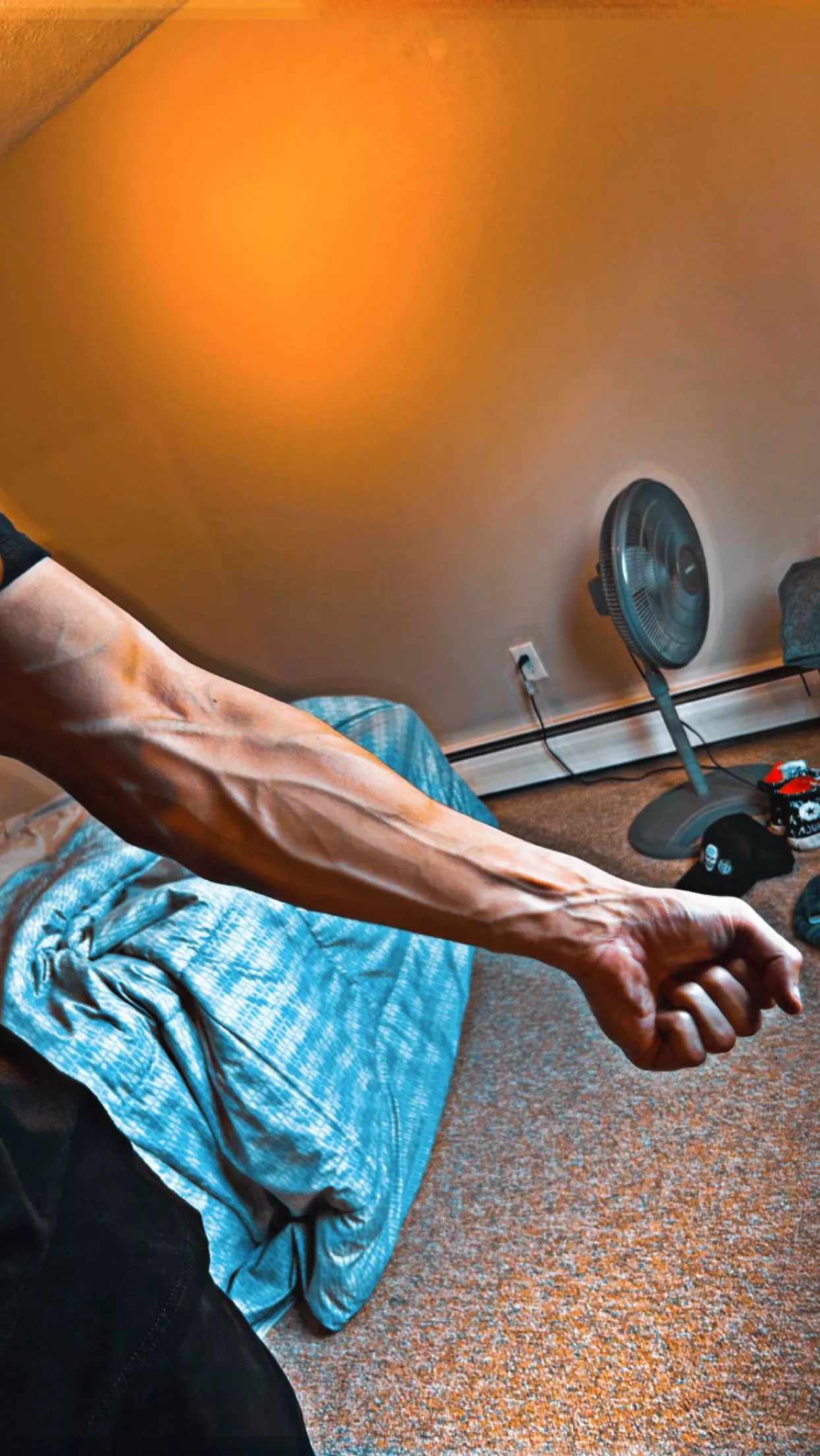 Lil pump after arm day 😏 posted by tommystrokes_