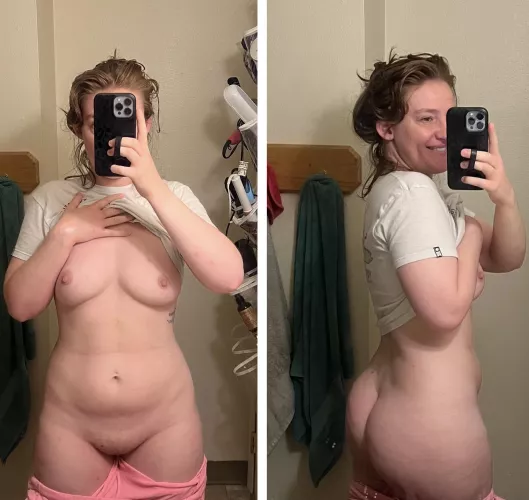 My front view vs back view by adorablelilli