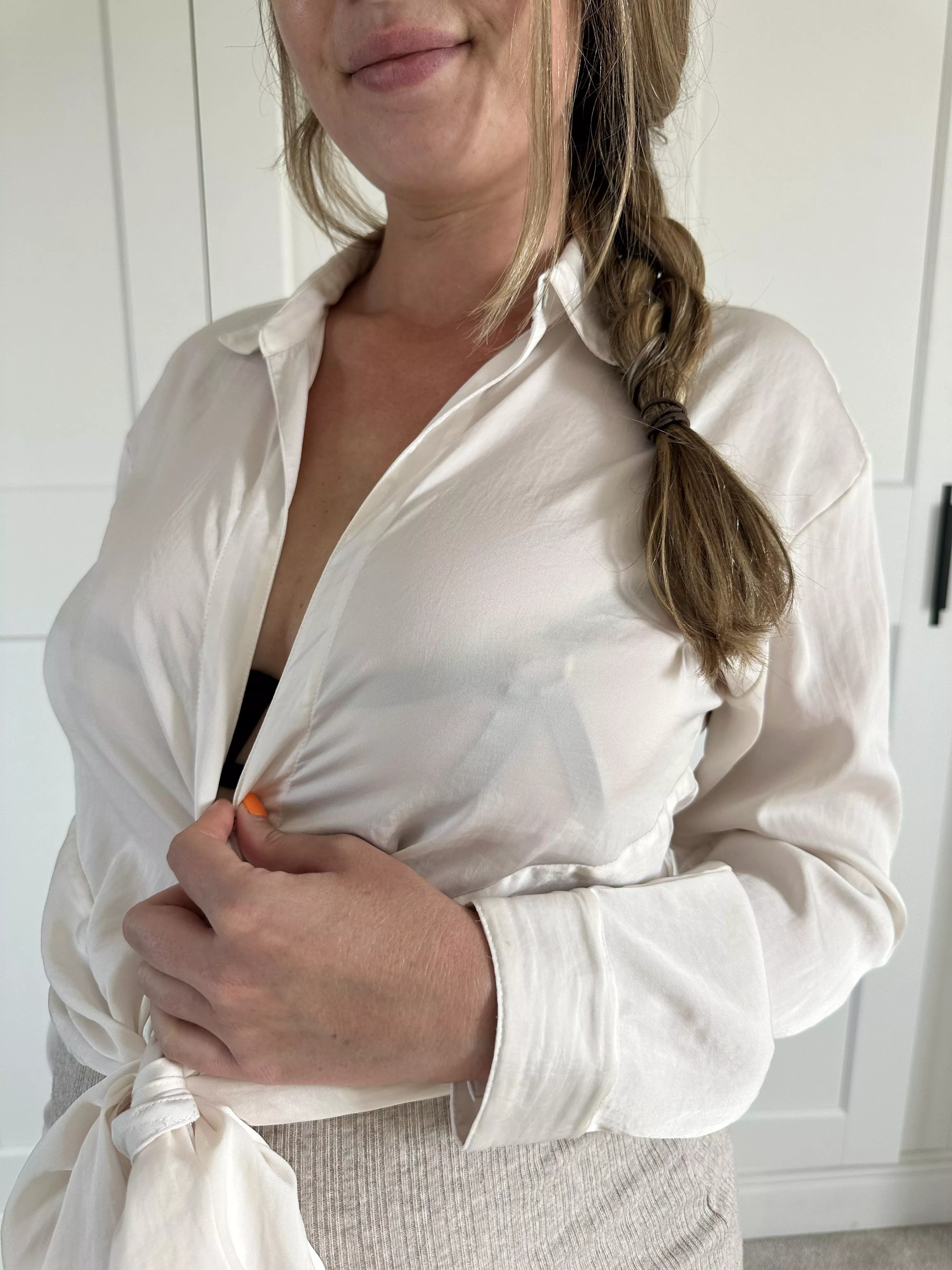 My hand grazes lightly across your package as I walk past you to my next meeting. I turn to say sorry but notice you’ve gotten a little hard, so I wink and mouth that I’ll find you later to apologize properly… posted by AlexMiddle93