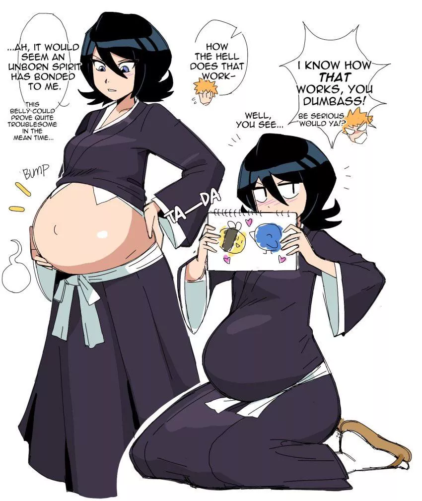 Rukia is so cute pregnant 💜 posted by Rebew476