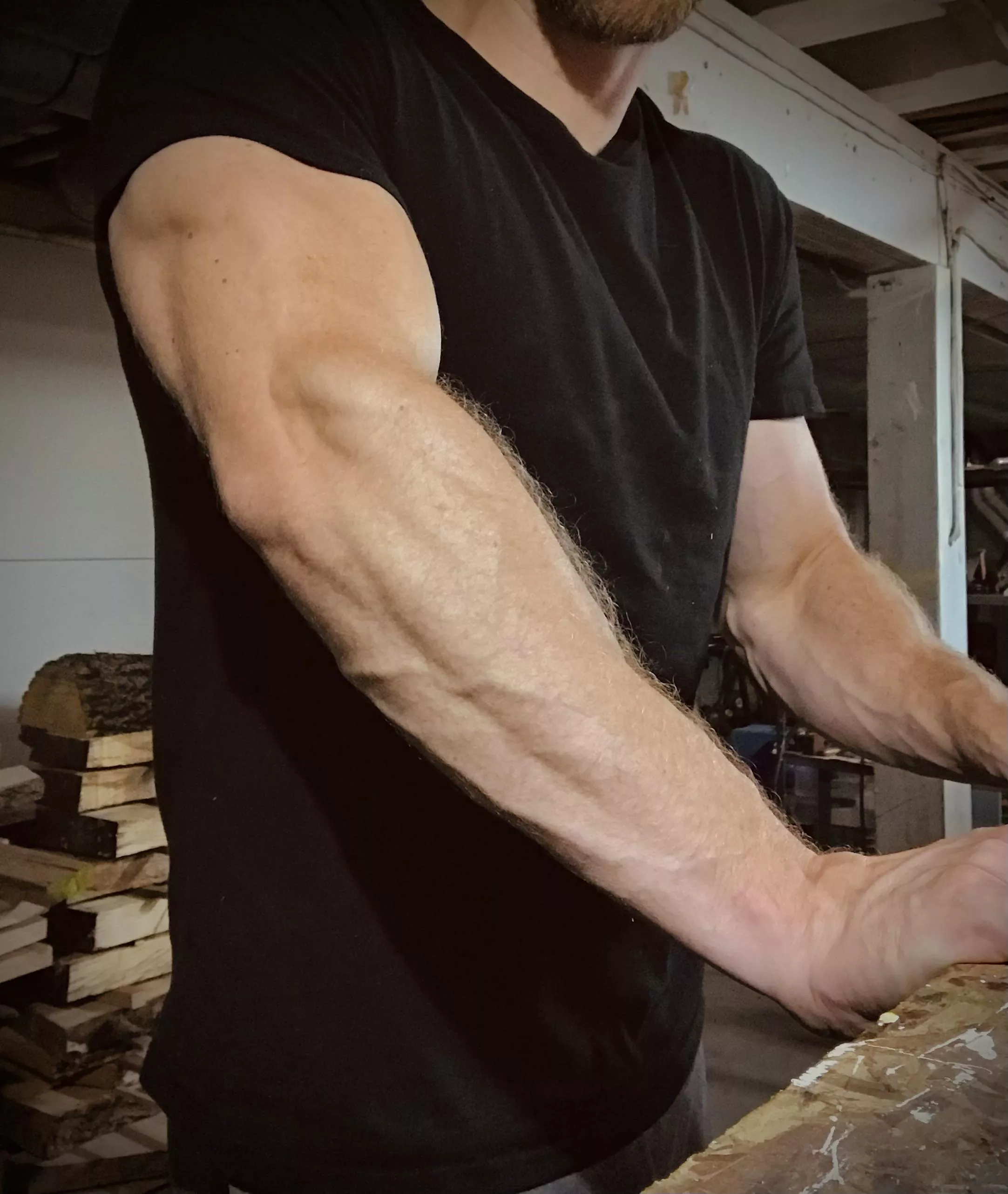 Taking a break from chopping wood posted by wstcstb