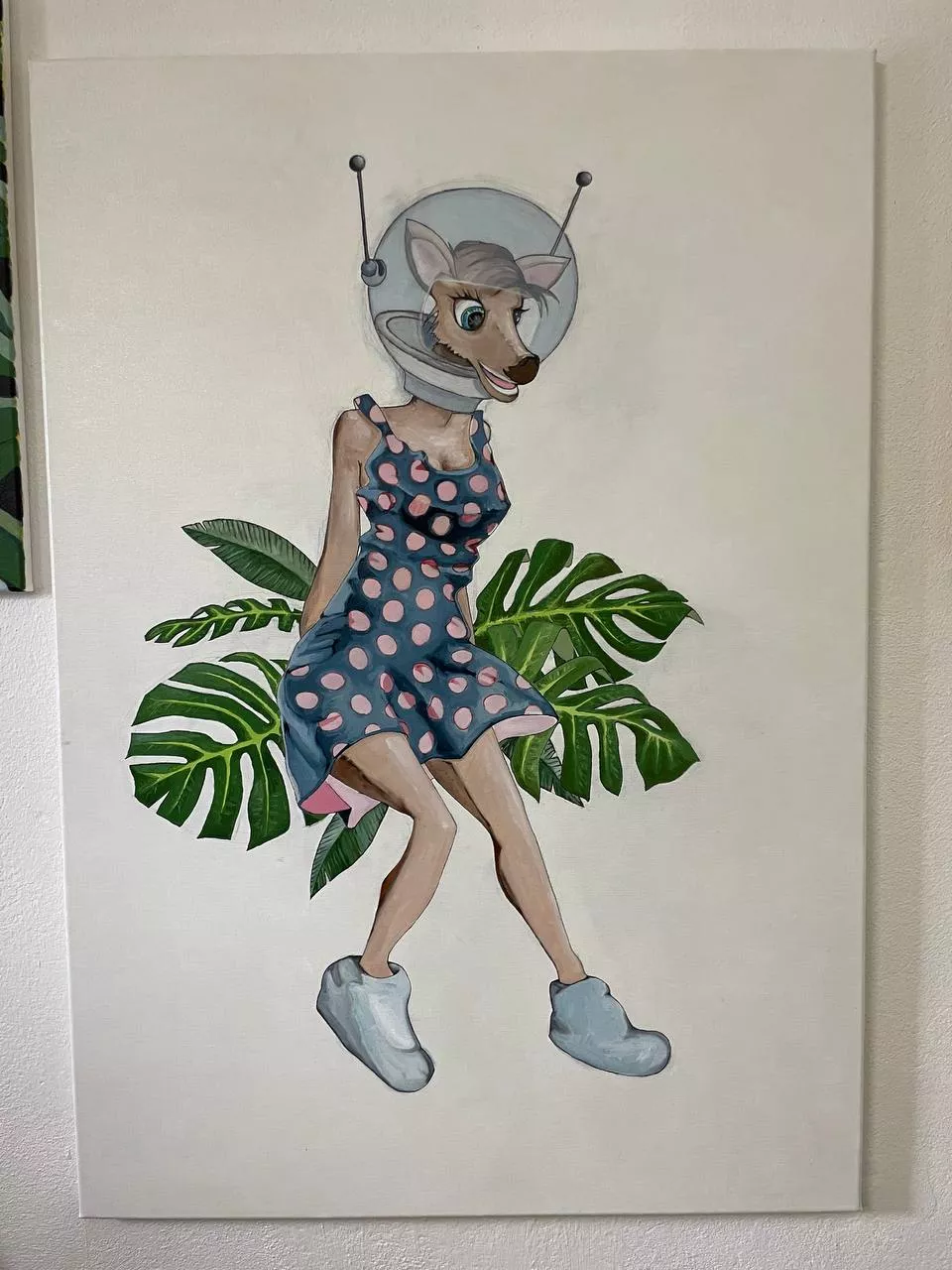 work in progress: space deer series, oil painting, still a few todos posted by VysokoAnime