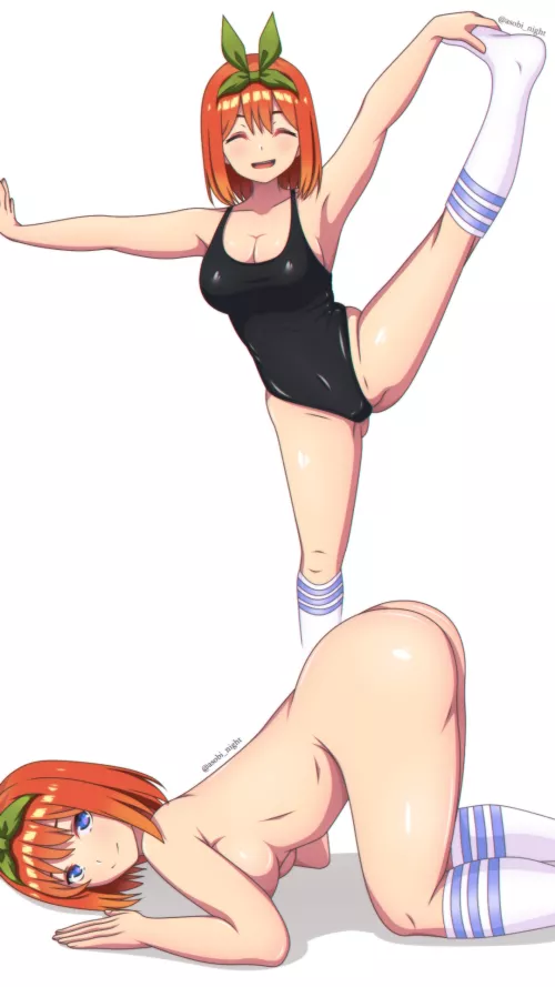 Yotsuba Showing Off Her Body (The Quintessential Quintuplets) by Csxc