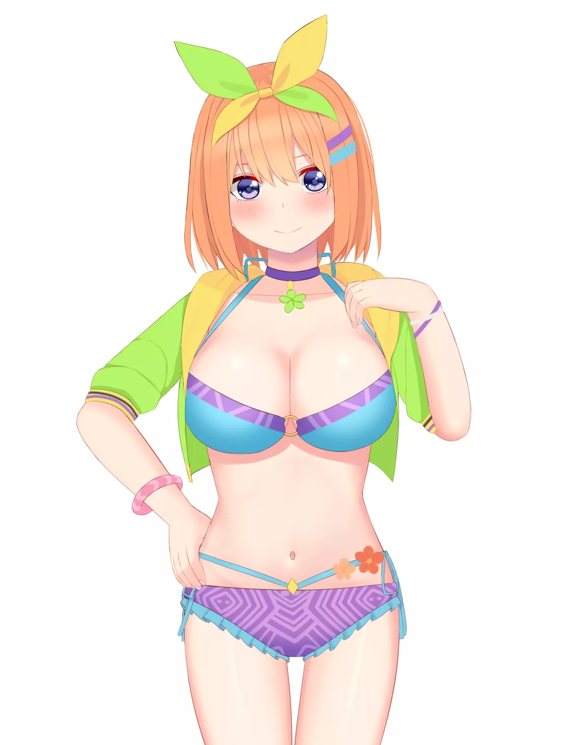 Yotsuba's Colorful Bikini (The Quintessential Quintuplets) posted by Csxc