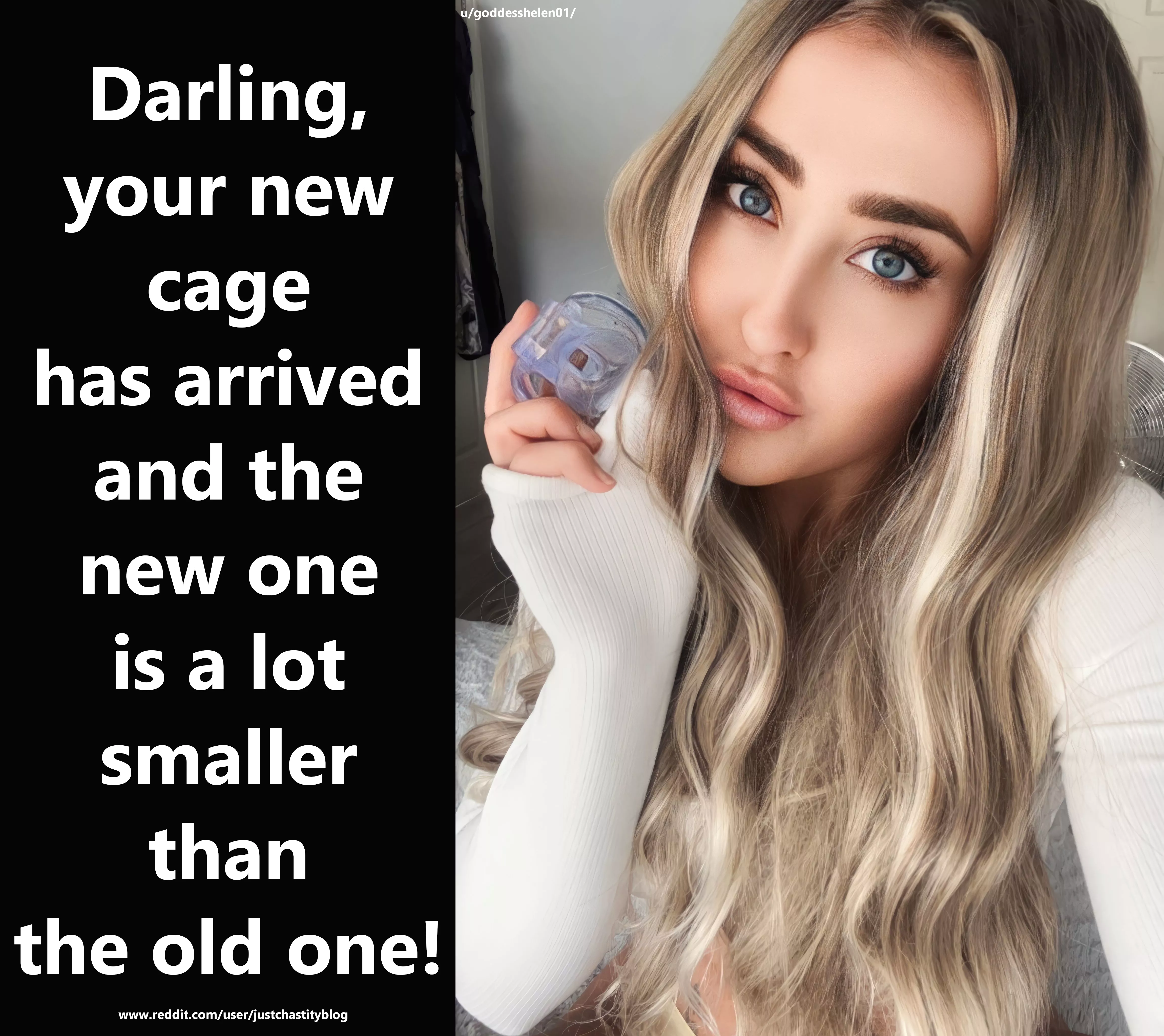 A lovely message from your girlfriend! posted by justchastityblog