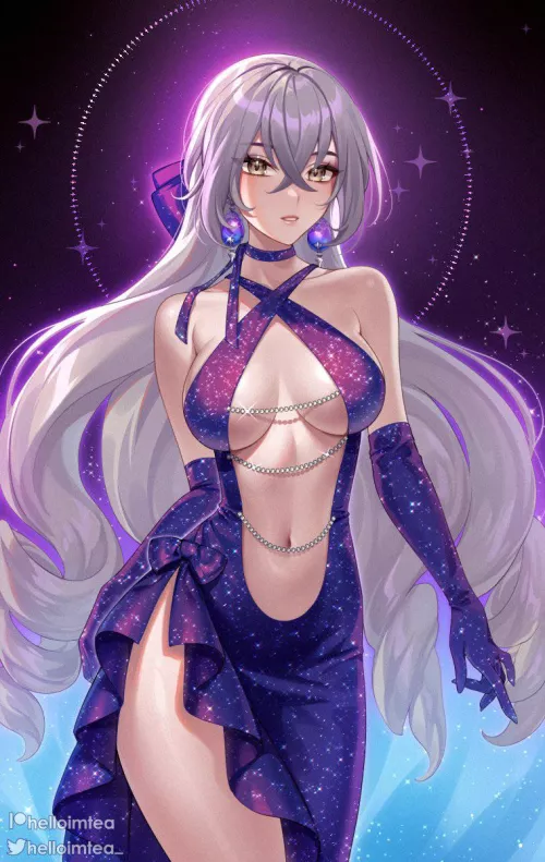 Bronya Purple Dress (Honkai Star Rail) by Lewdeology