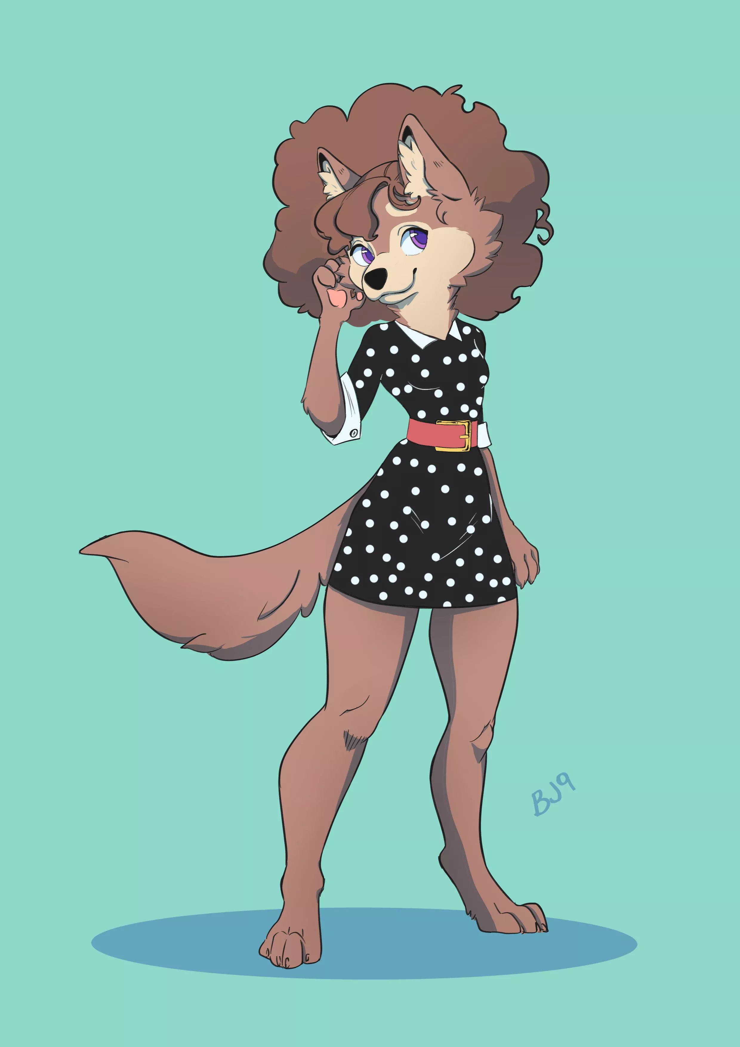 Do you like my new dress? [ art by me] posted by bluejam9