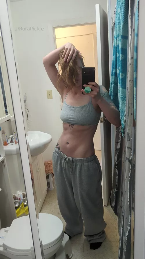 Feeling like a washboard in this bathroom, ignore the mess! by RoraPickle