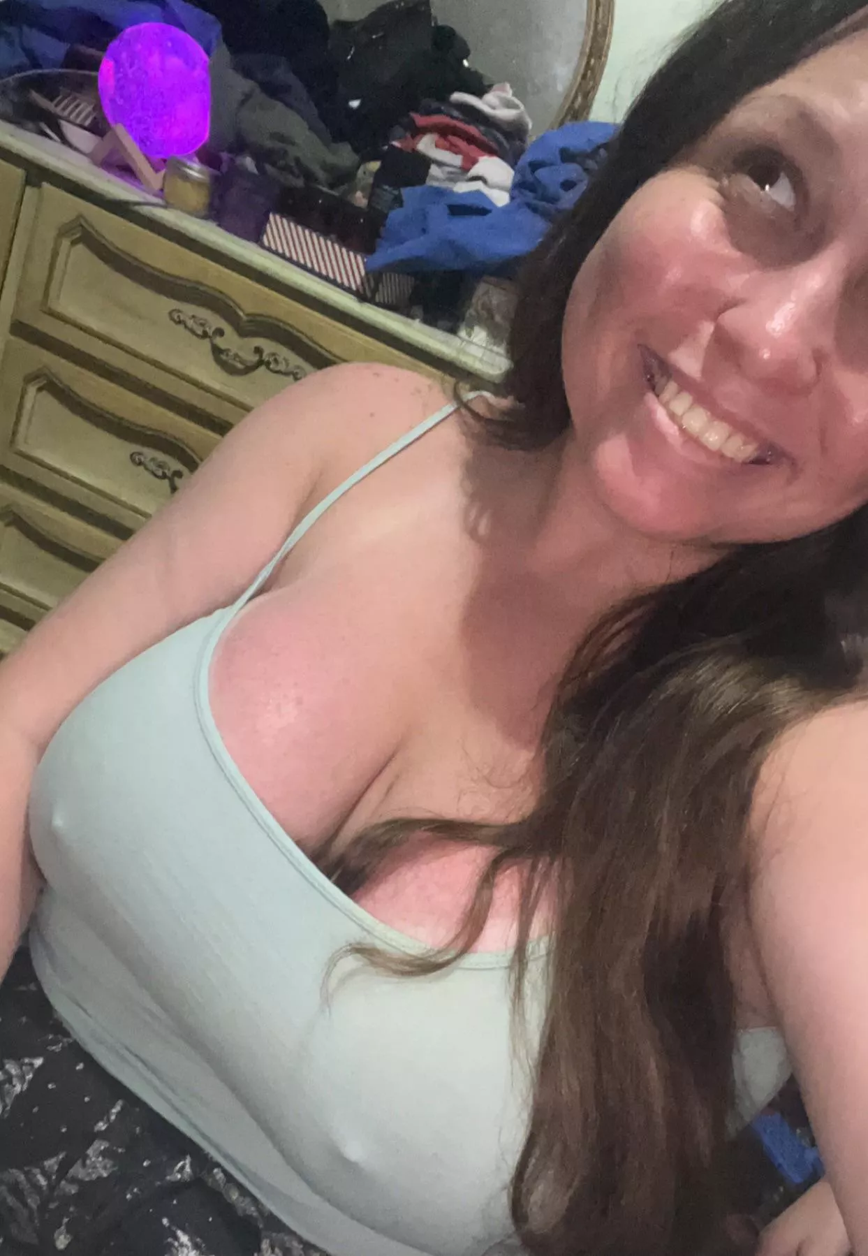 Here’s a smile for ya! (excuse the mess on the dresser lol ) posted by Hazeleyedgirlx