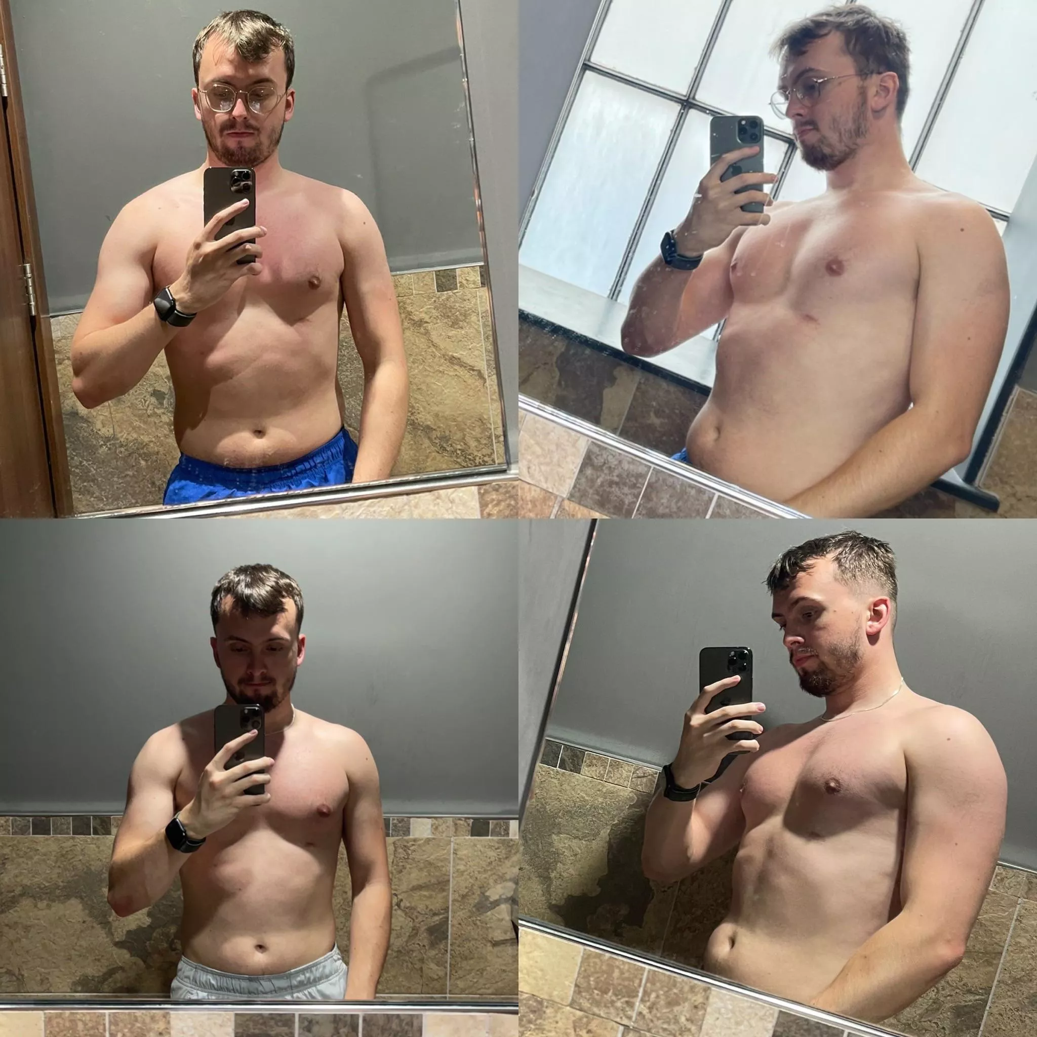 Just a little comparison over the last 3 weeks. Quit alcohol and daily exercise! 😃 posted by loner0803