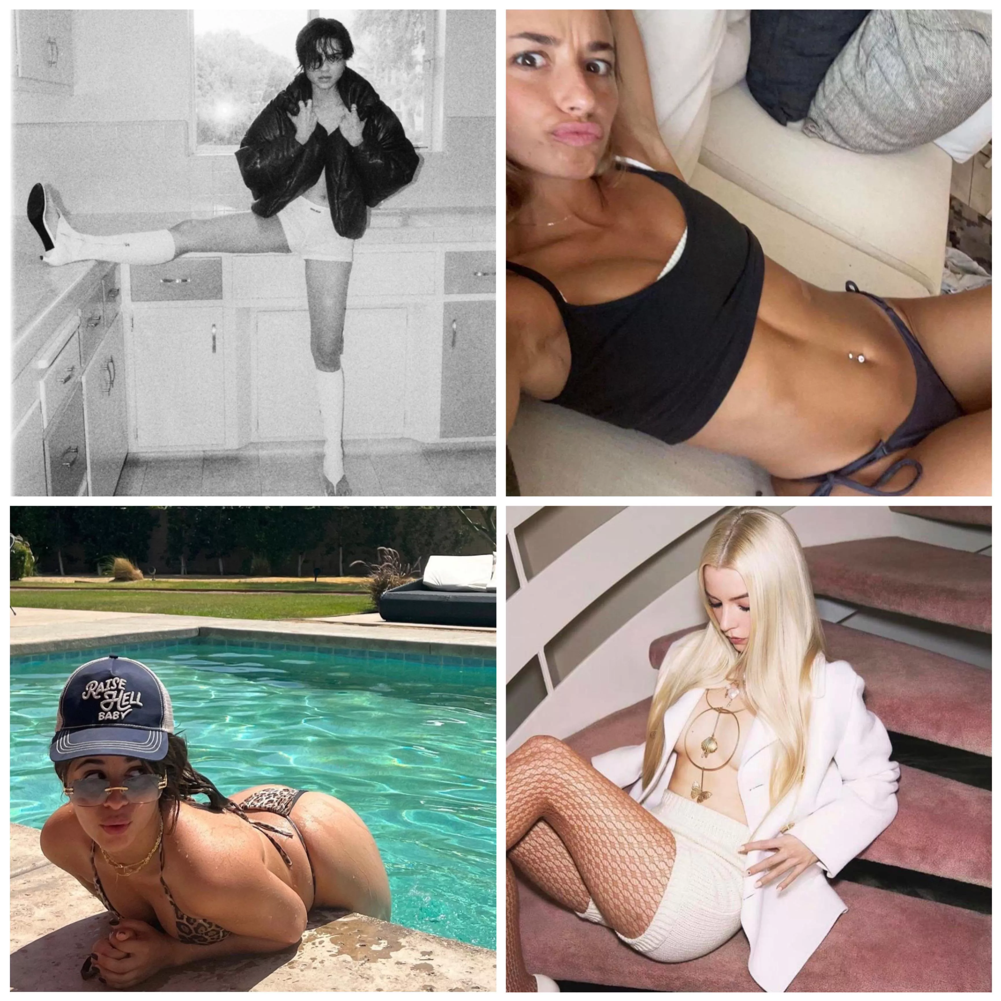 Let’s get Bi for one or all of these perfect ladies Sasha Calle, Sadie Mckenna, Camila Cabello, Anya Taylor Joy posted by biigdickjay36