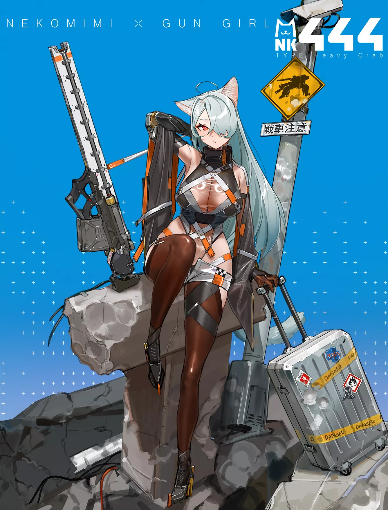 Nekomimi x Gun Girl (Kare Huang) [Original] posted by llamanatee