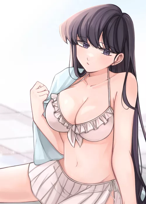 Relaxing In Her Swimsuit (Komi Can't Communicate) by Csxc