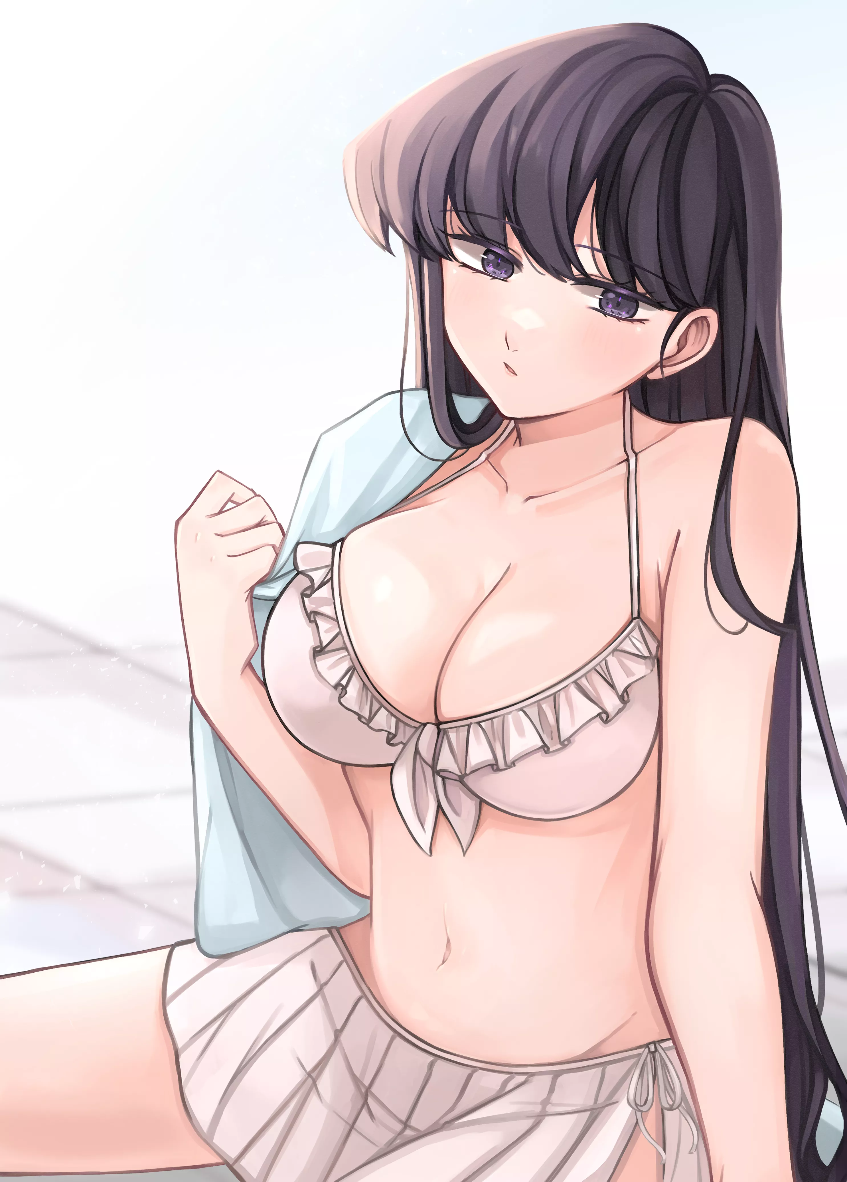 Relaxing In Her Swimsuit (Komi Can't Communicate) posted by Csxc