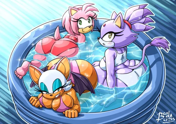 Time to cool off 🌊 (@Bendacriss) by SonicSpeedster18