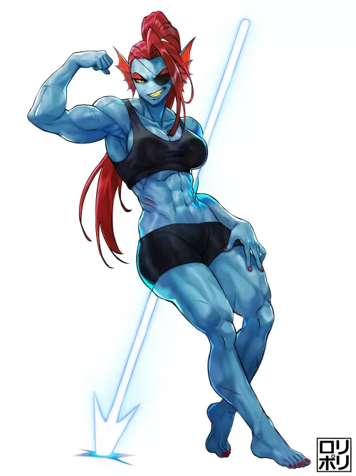 Undyne (@j_rolypoly) [Undertale] by TheTMoneyMan