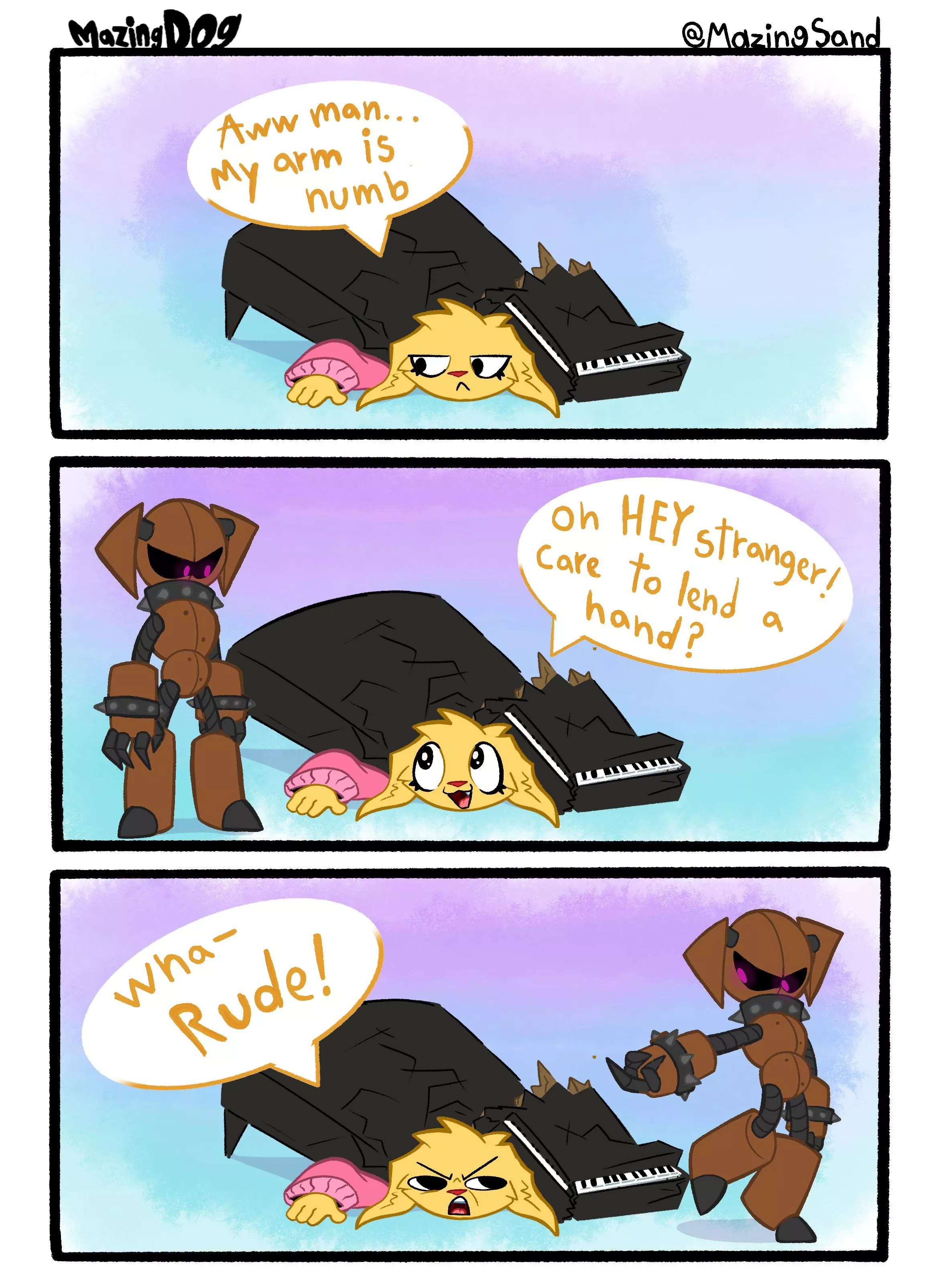 A mazingDOG COMIC!!! “Not helpful” (by me :D) posted by MazingSand