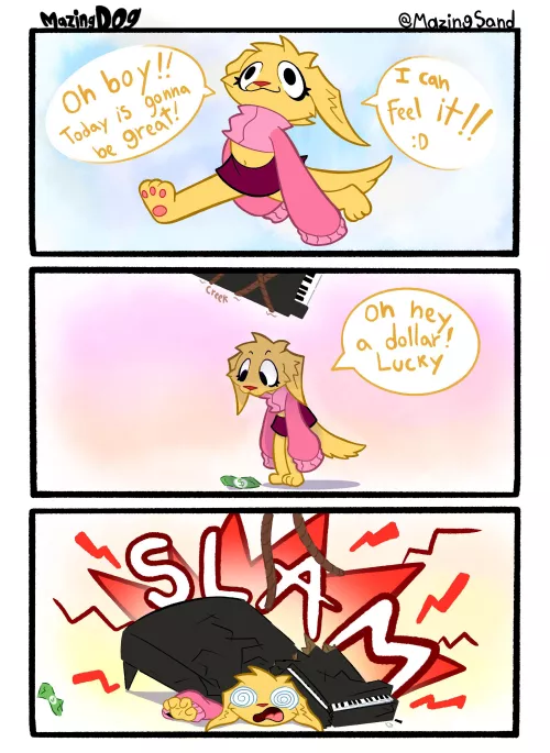A mazingDOG COMIC!!! “The luck of the day” (by me :D) by MazingSand