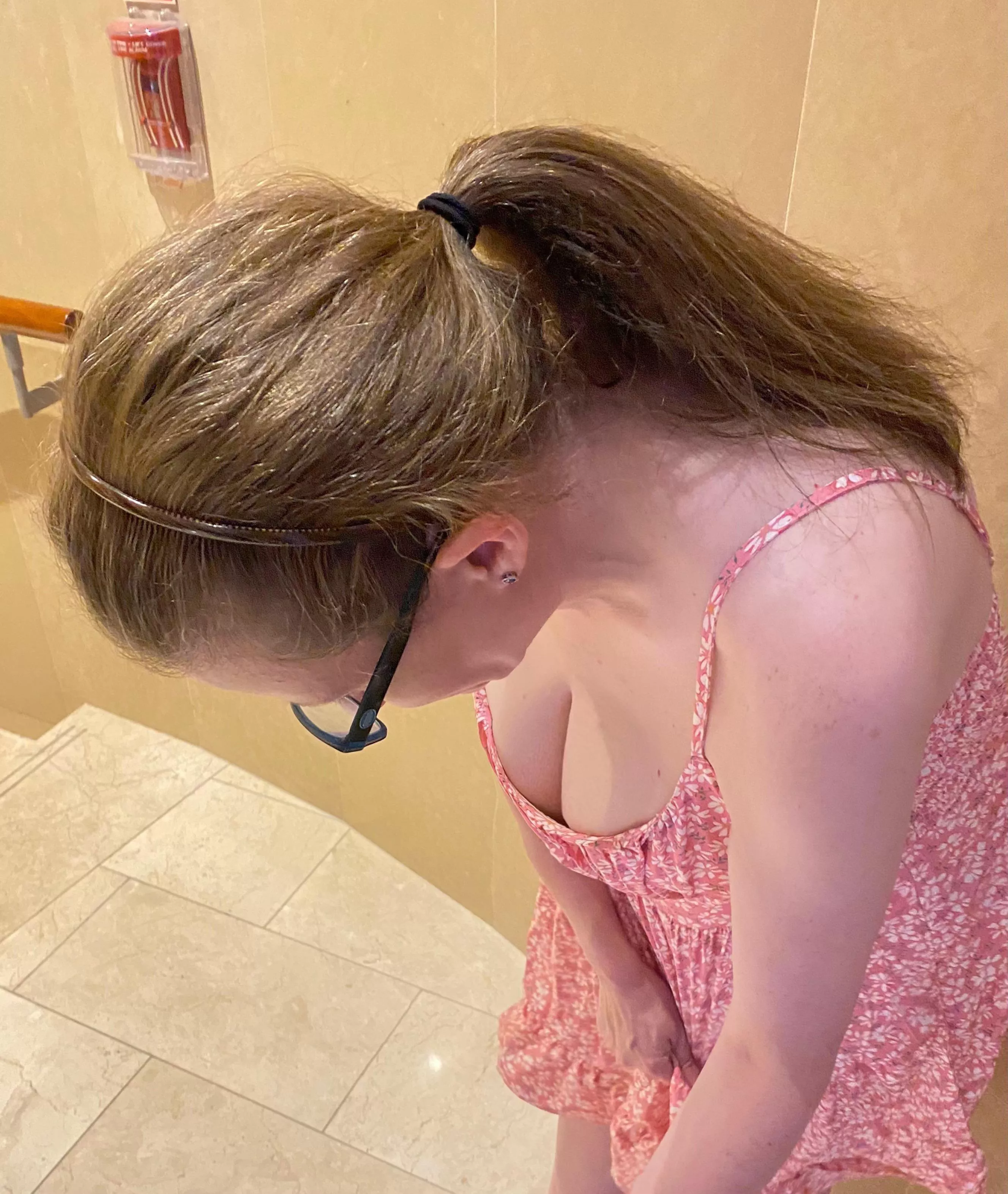 At the mall. I try to show them no matter where I am posted by creamyCourtney