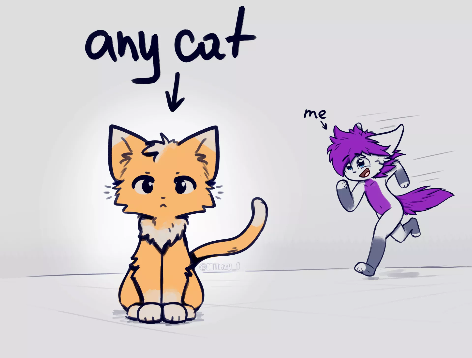 CAT >:3 // by @milezy_f on twitter ^^ posted by milezy_f