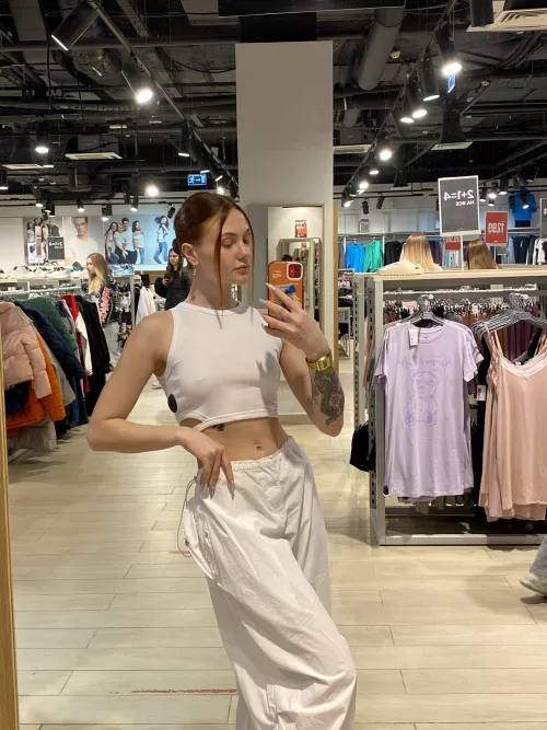 Choosing a top for myself by charlottegrab