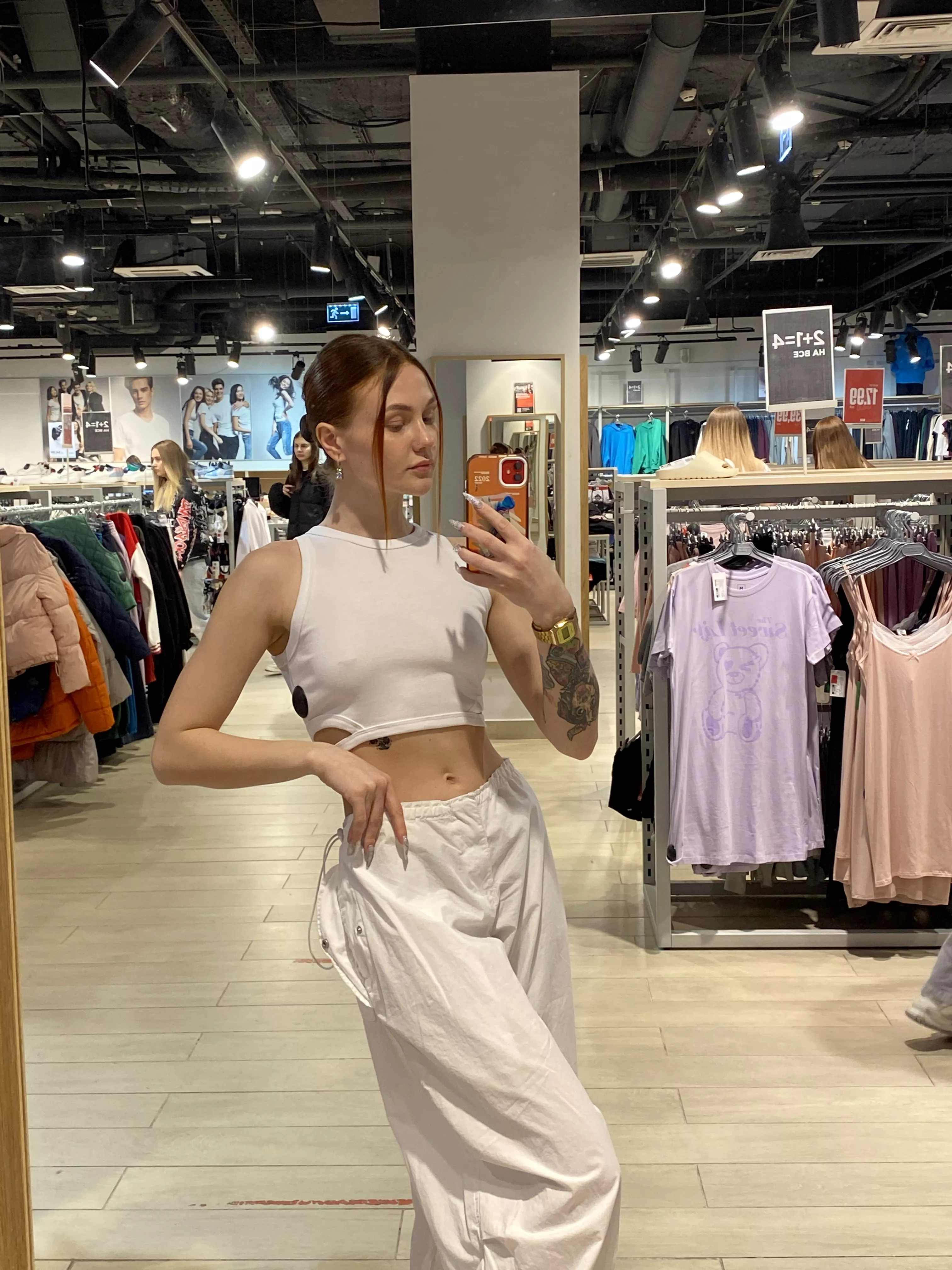 Choosing a top for myself posted by charlottegrab