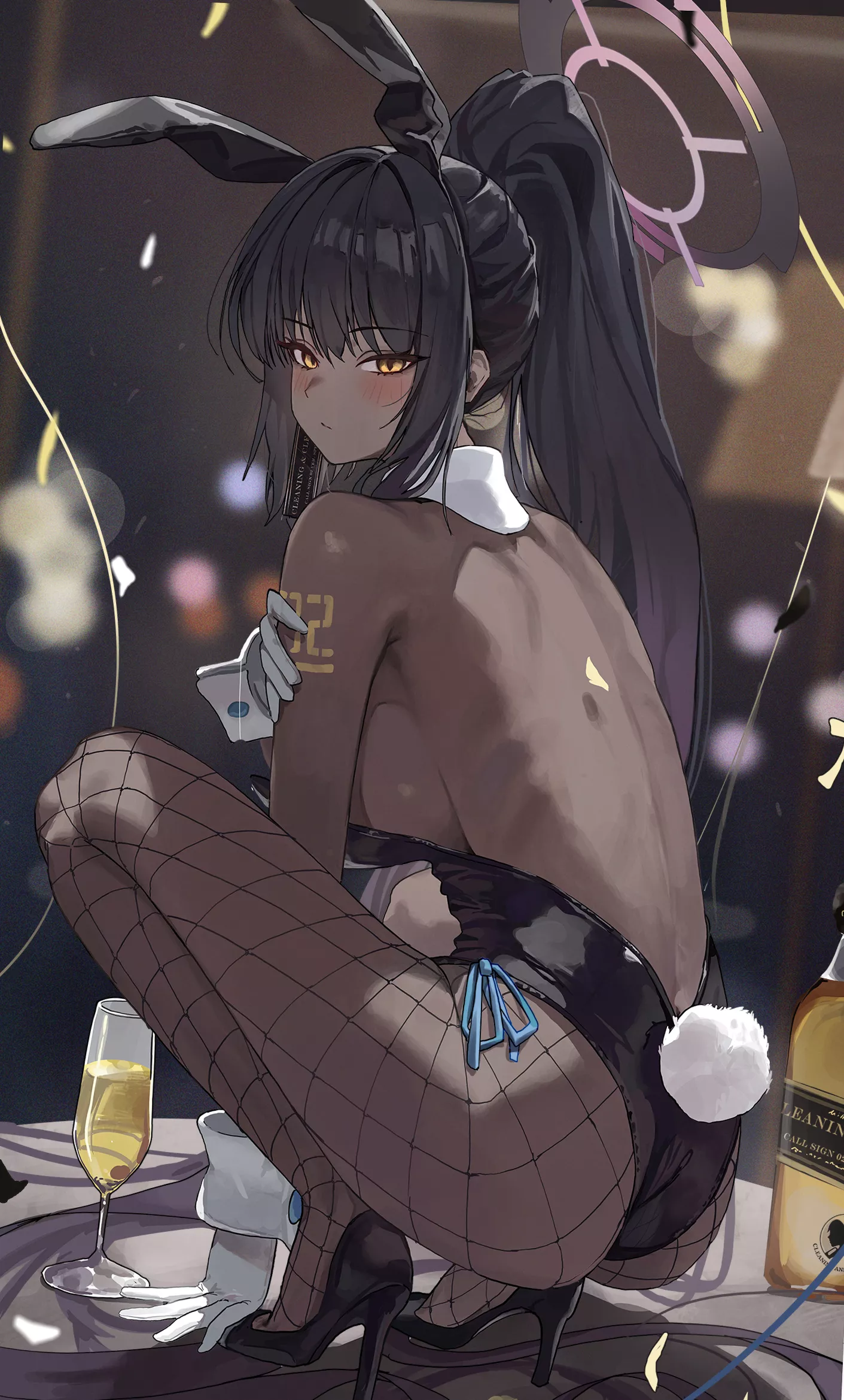 Drunk KARIN [Blue Archive] (art by serei niai) posted by also_ashu