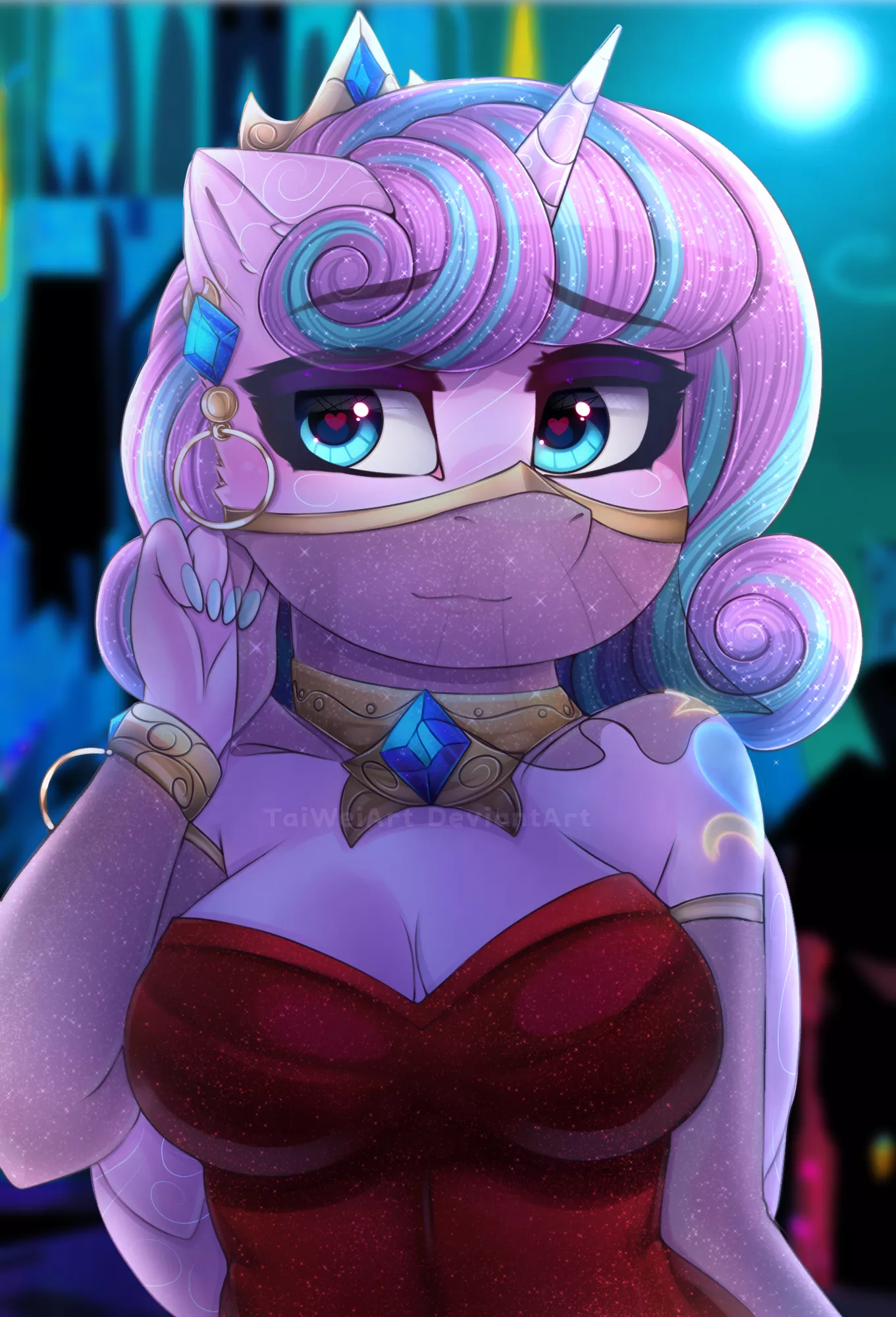 Elegent Flurry Heart (artwork by me) posted by TaiWeiArt