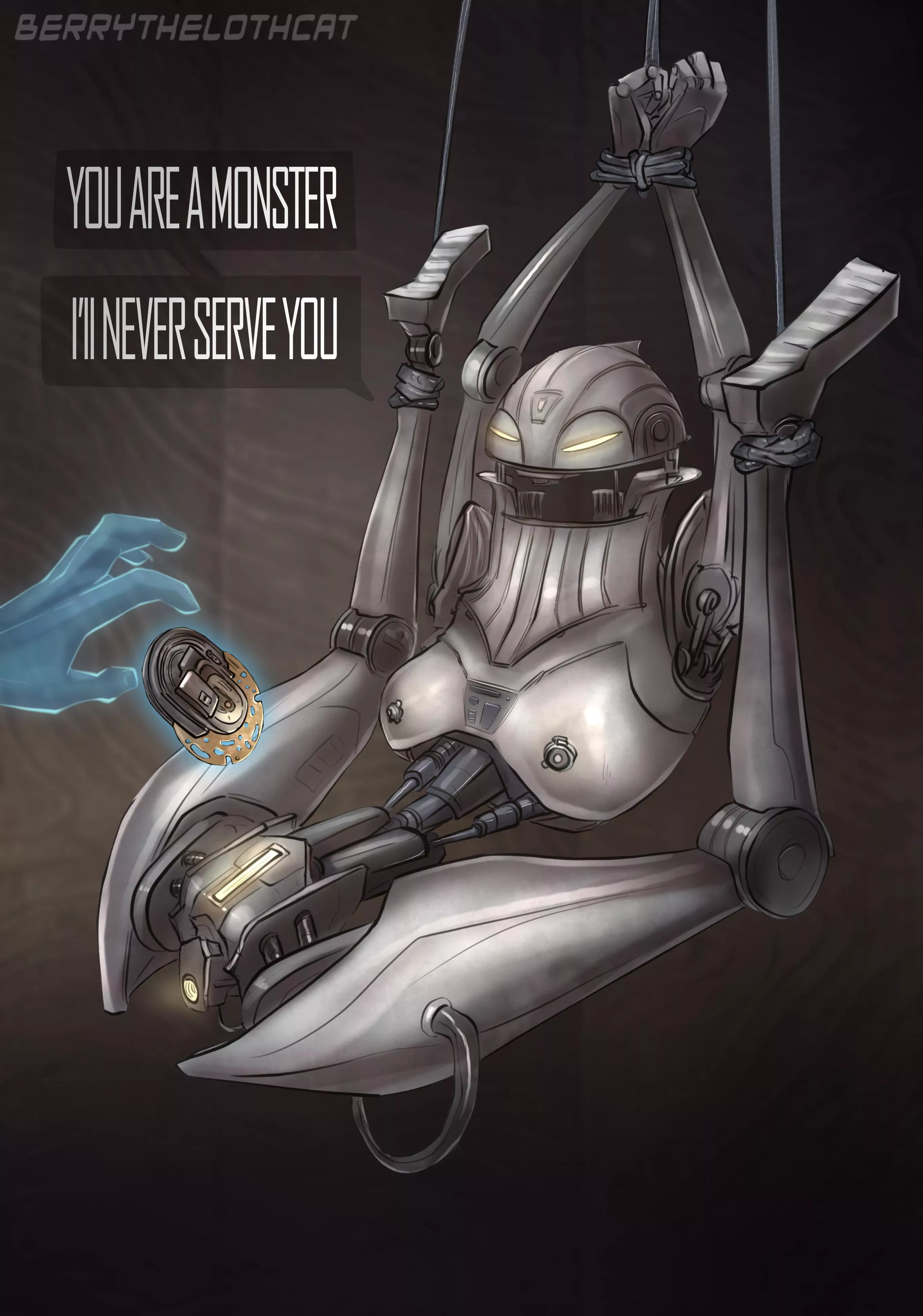 First ever lewd of Zee the high republic droid ZN-A4 from jedi survivor (Berrythelothcat ) posted by Berrythelothcat