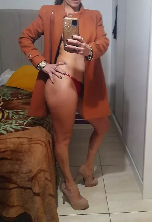 Going to work, nothing below ;) by AuburnPassion