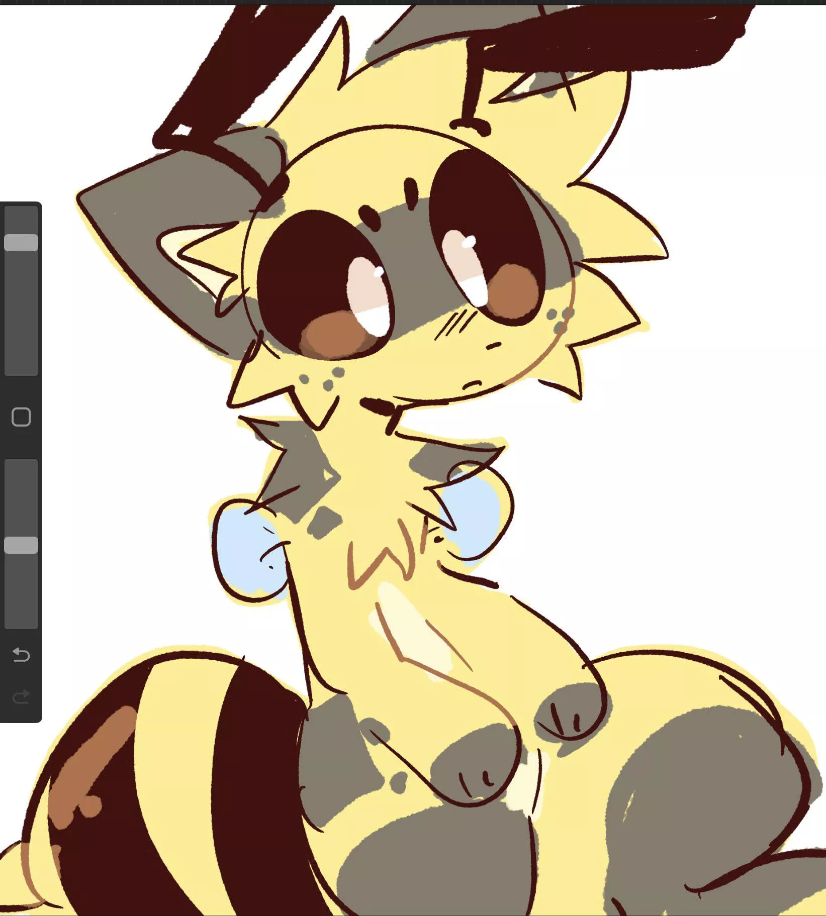 haven’t drawn much lately so i doodled a beecat [ art by me @zestylemonss on twitter ] posted by Iazuli