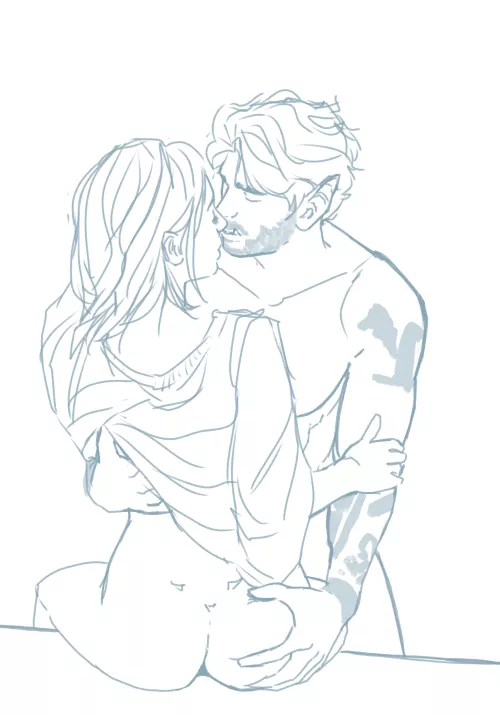 “I borrowed your t-shirt. by themonarch23