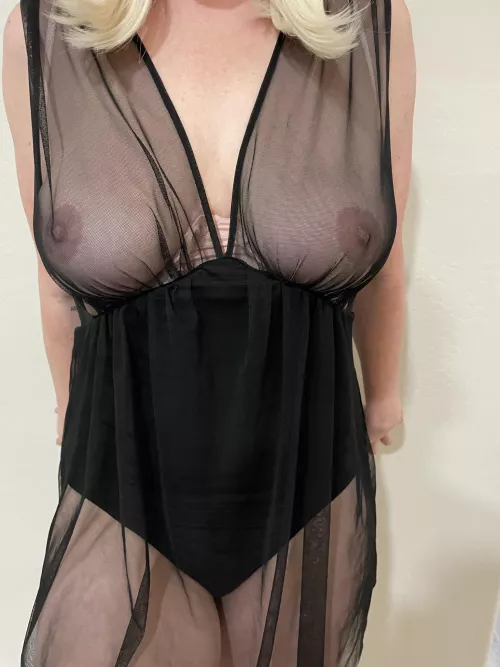 I hope you like seeing my hard nipples and thick thighs through the sheer fabric by xxLuv2Fuckxx