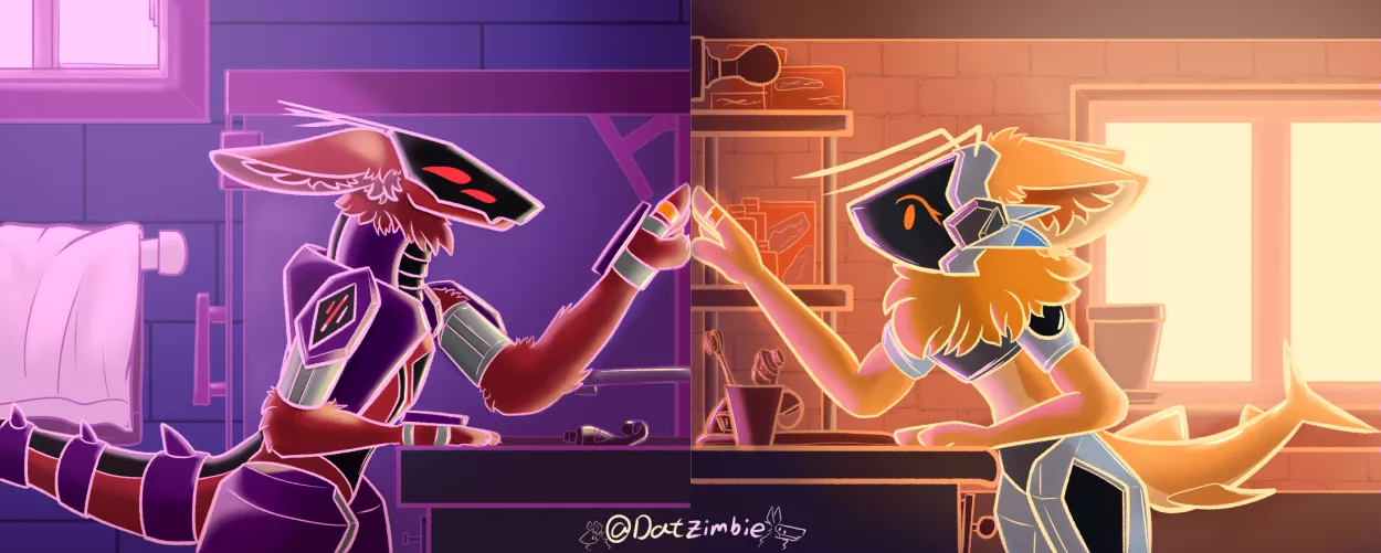 My reflection (art by me) by kie1