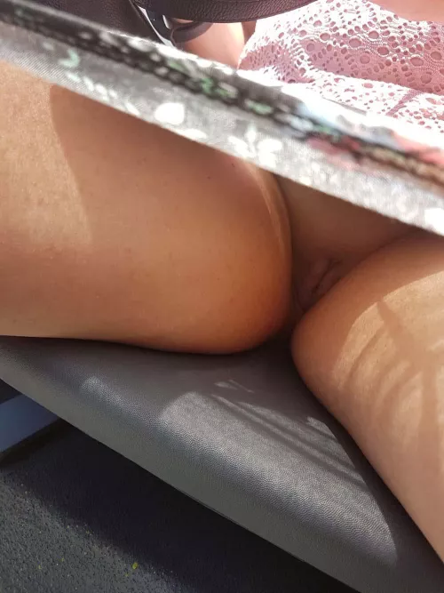 Oops, caught with no panties on the bus by kittydiamond198