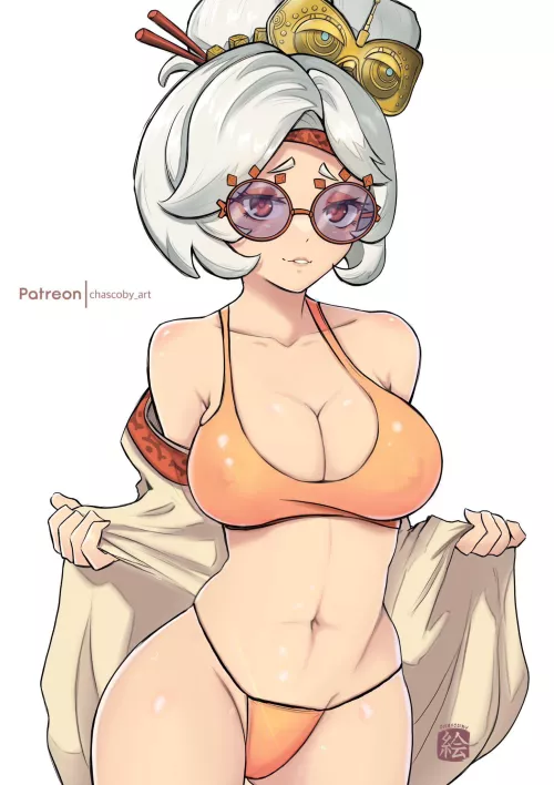 Purah’s Summer Bikini [The Legend of Zelda] (Chascoby) by Lewdeology